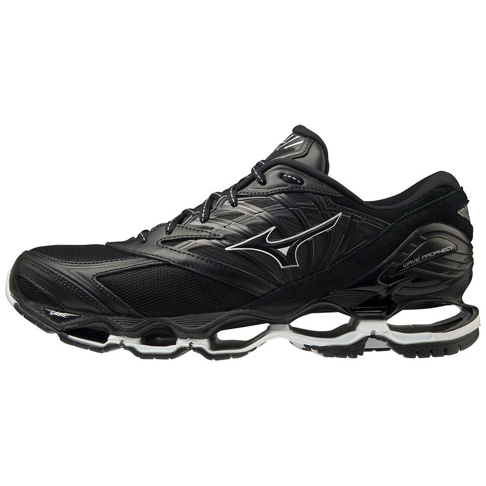 Womens Mizuno Wave Prophecy LS Kuro Trainers Black/White Philippines (JVGDTF274)